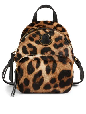 Mini Kilia Calf Hair Backpack In Leopard Print