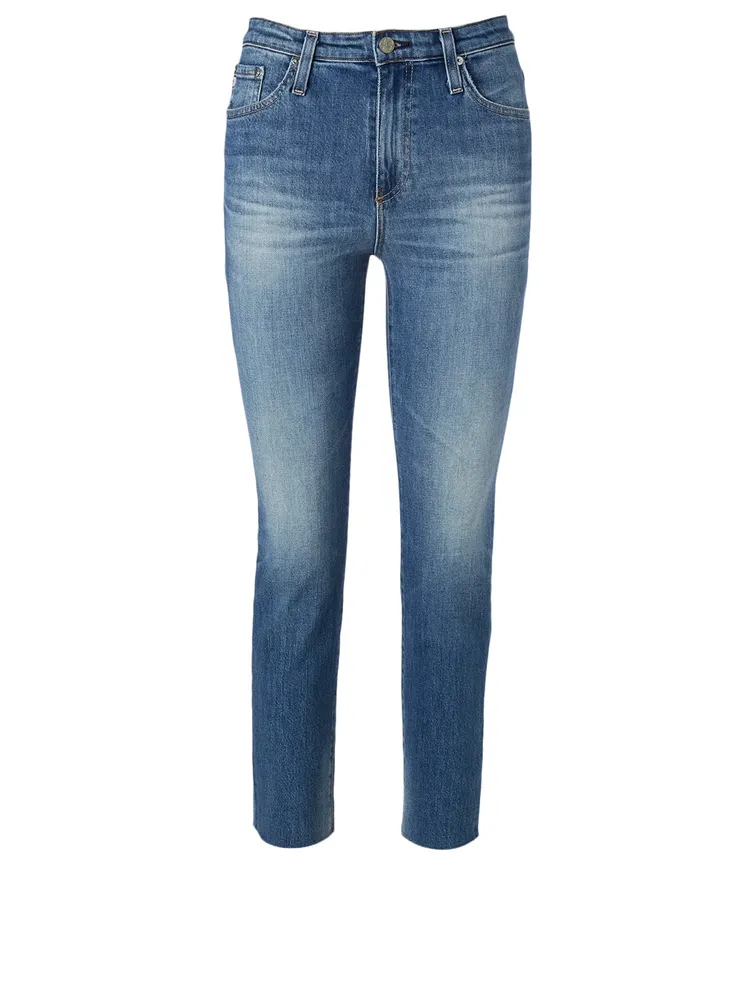Isabelle Straight Crop High-Waisted Jeans