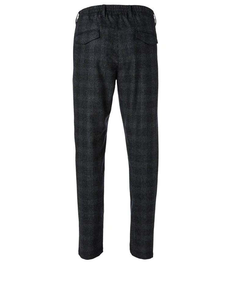 Wool And Cashmere Pants Check Print