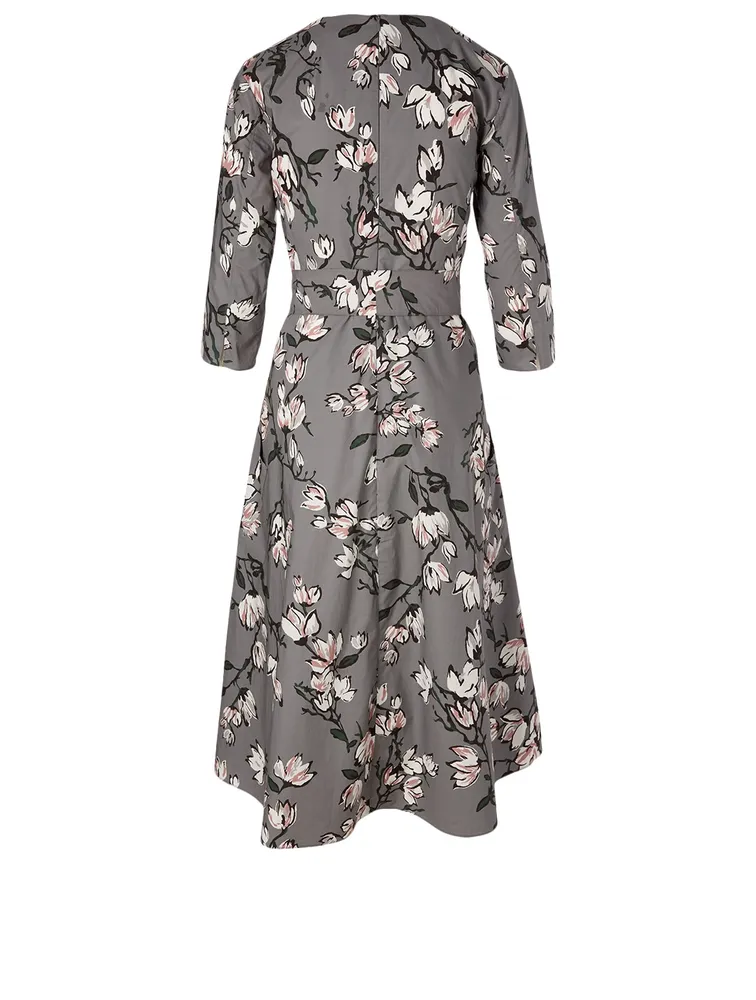 Lacca Cotton Dress Forest Print