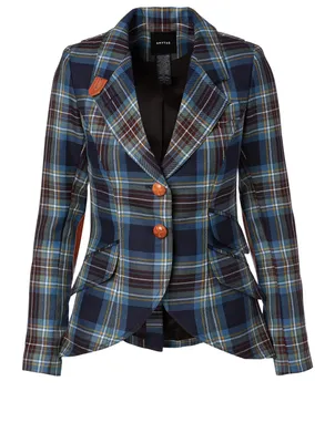 Wool Hunting Blazer Plaid
