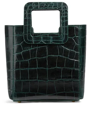 Mini Shirley Croc-Embossed Leather Bag With Inner Pouch