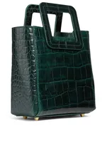Mini Shirley Croc-Embossed Leather Bag With Inner Pouch