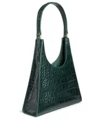 Small Rey Croc-Embossed Leather Bag