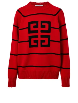 Wool-Blend 4G Sweater Stripe Pint