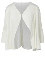 Pleated Cardigan