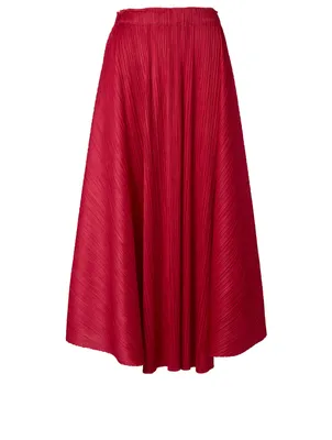 Pleated Midi Skirt