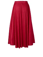 Pleated Midi Skirt