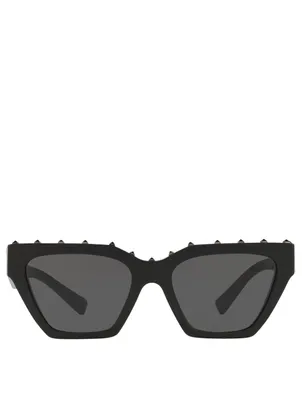 Square Sunglasses With Studs