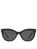 Cat Eye Sunglasses With Studs