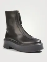 Zipped 1 Leather Ankle Boots