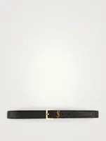 YSL Monogram Leather Belt