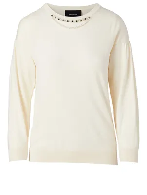 Wool And Silk Roundneck Top
