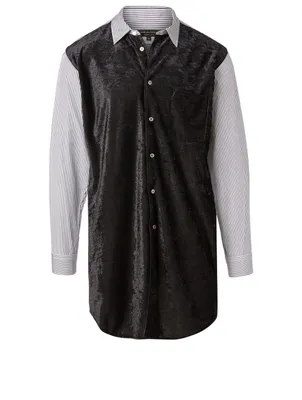 Cotton And Velour Shirt