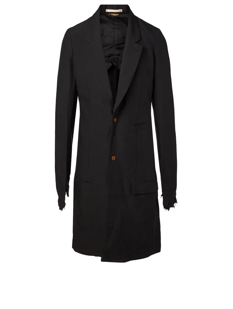 Long Coat With Fingerless Gloves