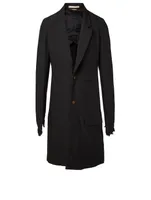 Long Coat With Fingerless Gloves