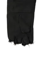 Long Coat With Fingerless Gloves