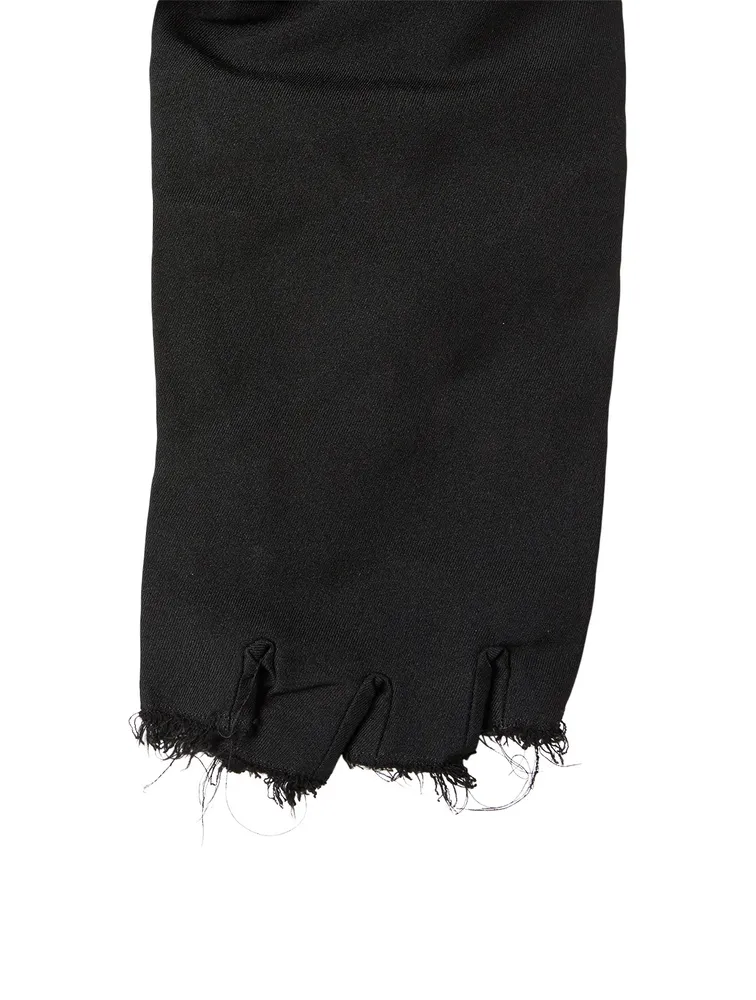 Long Coat With Fingerless Gloves