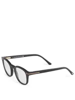 Square Optical Glasses with Blue Block Lenses And Magnetic Clips