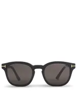 Square Optical Glasses with Blue Block Lenses And Magnetic Clips