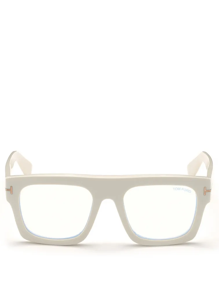 Square Optical Glasses With Blue Block Lenses