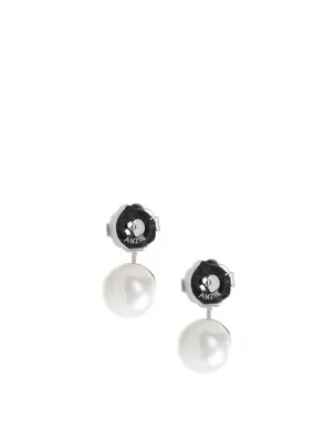 Classique Sterling Silver Ear Jackets With Pearls