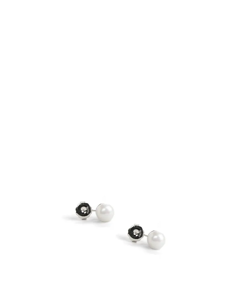 Classique Sterling Silver Ear Jackets With Pearls