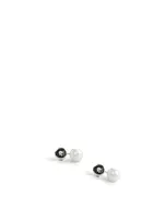 Classique Sterling Silver Ear Jackets With Pearls