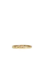 Classique 14K Gold Pavé Half Eternity Band Multicolour Sapphires