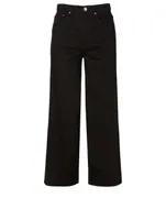 Flair Cotton Wide-Leg Jeans