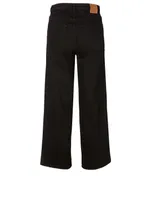 Flair Cotton Wide-Leg Jeans