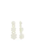 Three-Tier Faux Pearl Earrings