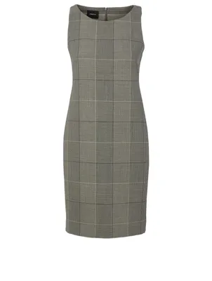 Wool Dress Plaid Print