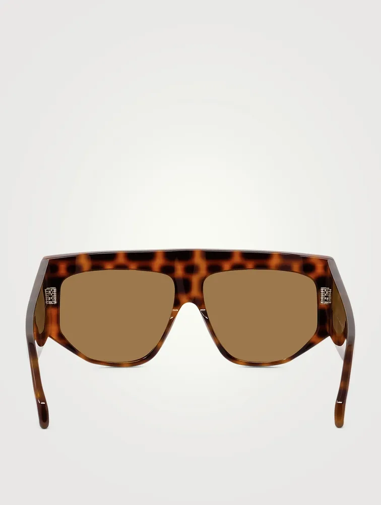 Rectangular Shield Sunglasses