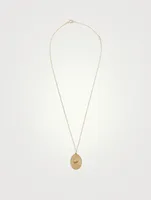 Ibex 10K Gold Pendant Necklace With Diamonds - 18" Chain