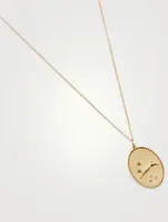 Ibex 10K Gold Pendant Necklace With Diamonds - 18" Chain