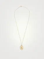 Pomegranate Vine 10K Gold Pendant Necklace - 18" Chain