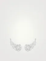 Plume De Paon White Gold Clip-On Earrings With Diamonds