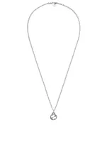 Interlocking G Silver Pendant Necklace