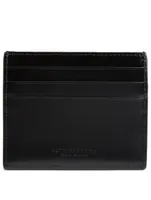 Intrecciato Leather Card Holder