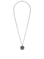 Double G Silver Pendant Necklace