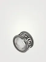 Double G Sterling Silver Ring