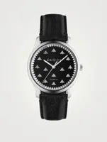 G-Timeless Leather Strap Watch