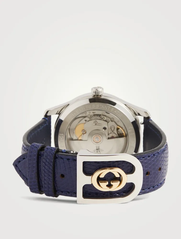 G-Timeless Lizard Strap Watch