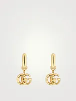 GG Running 18K Gold Hoop Earrings