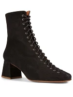 Becca Suede Lace-up Ankle Boots