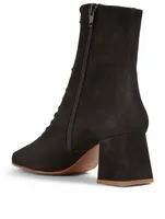 Becca Suede Lace-up Ankle Boots