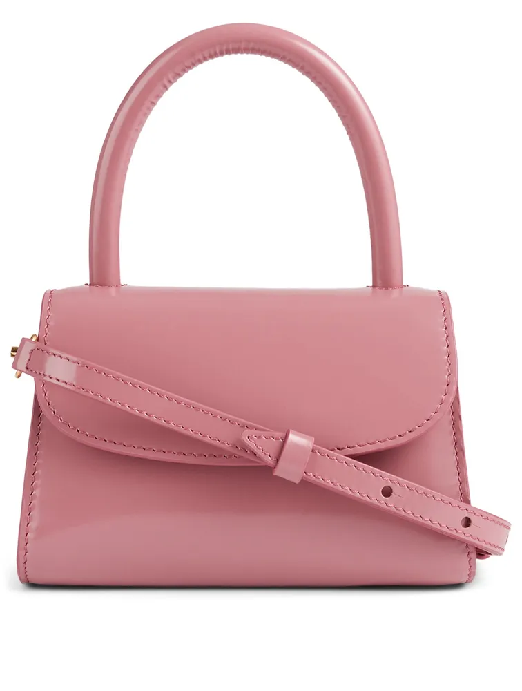 Mini Semi-Patent Leather Bag