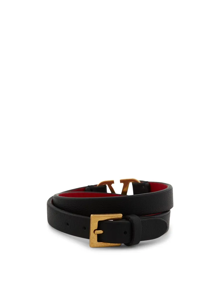 VLOGO Double Leather Bracelet