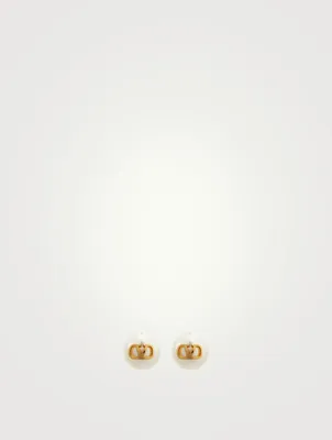 VLOGO Faux Pearl Earrings